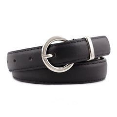 Women's Pin Buckle Leather Belt for Jeans