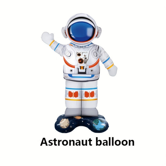 Inflatable Astronaut Rocket Balloon Happy Birthday Decor