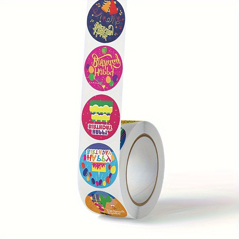 500pcs Birthday Party Printed Self adhesive Stickers