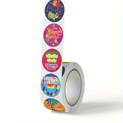 500pcs Birthday Party Printed Self adhesive Stickers
