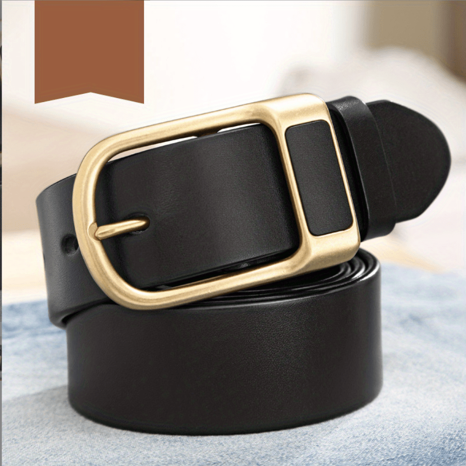 Men's Leather Belt Buckle for Business Pants