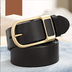 Men's Leather Belt Buckle for Business Pants