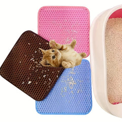 Waterproof Cat Litter Mat Traps Litter Non Slip Surface Easy to Clean