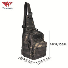 Camouflage Chest Bag Crossbody Bag For Outdoor Camping Hiking