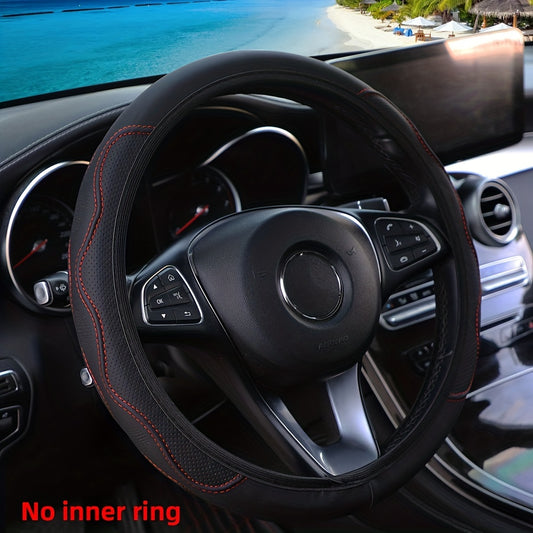 Three-Dimensional PU Leather Car Steering Wheel Cover 37 Car Accessories