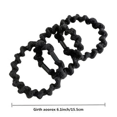 10 Pcs Girls' Elastic Hair Bands For Thick Hair Multicolor