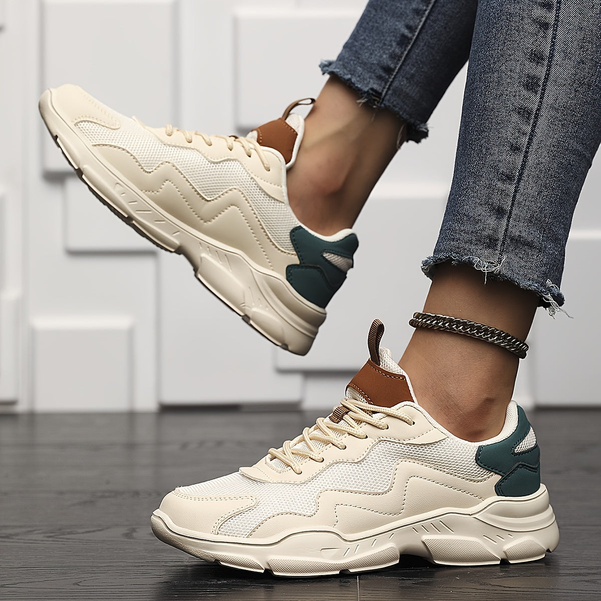 Breathable Thick Bottom Sneakers Lightweight Running Shoes