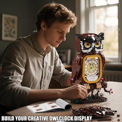 Owl Clock Building Blocks Toy Set for Kids