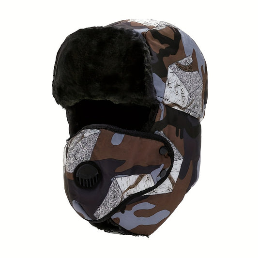 Winter Fishing Hat with Face and Ear Protection