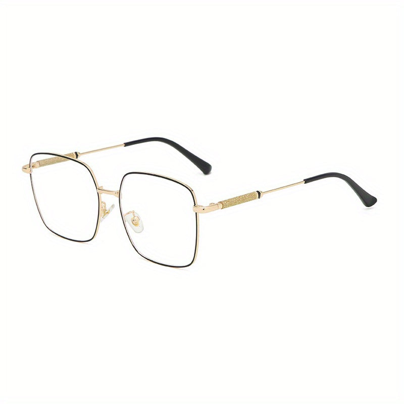 Glitter Rhinestone Square Lens Glasses For Women Men