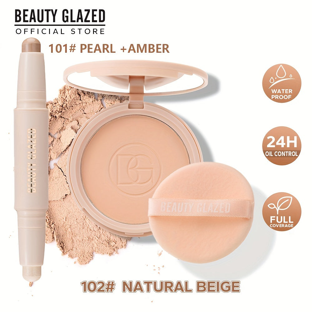 2-in-1 Contouring & Highlighter Face Pressed Powder