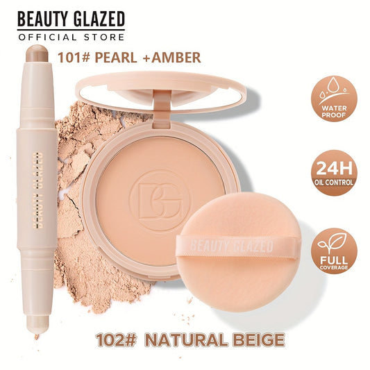 2-in-1 Contouring & Highlighter Face Pressed Powder