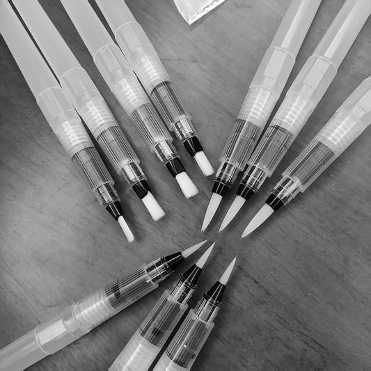 10 Pack Soft Bristle Watercolor Pens Versatile Art & Craft Brushes