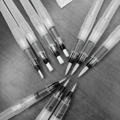 10 Pack Soft Bristle Watercolor Pens Versatile Art & Craft Brushes