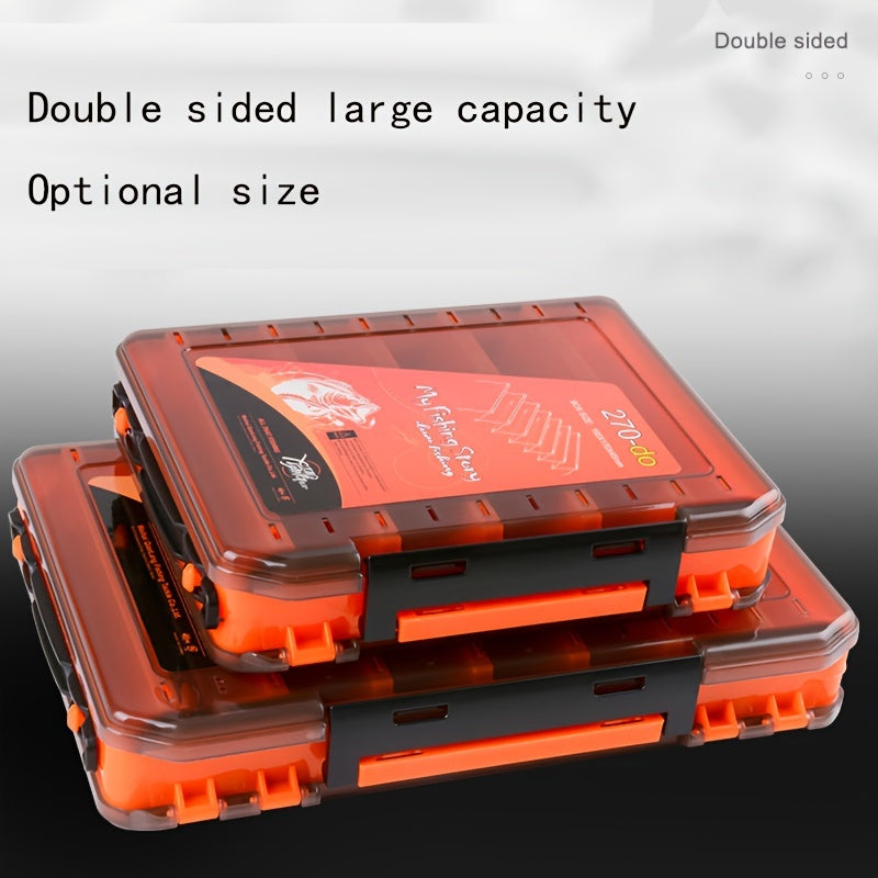 Double Layer Fishing Tackle Box with Multiple Compartments - Portable Organizer