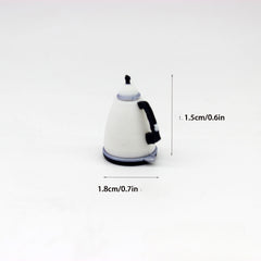 Mini Bread Machine & Kettle Dollhouse Food Play Set