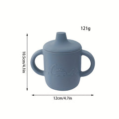 Children's Silicone Learning Drinking Cup with Double Handle