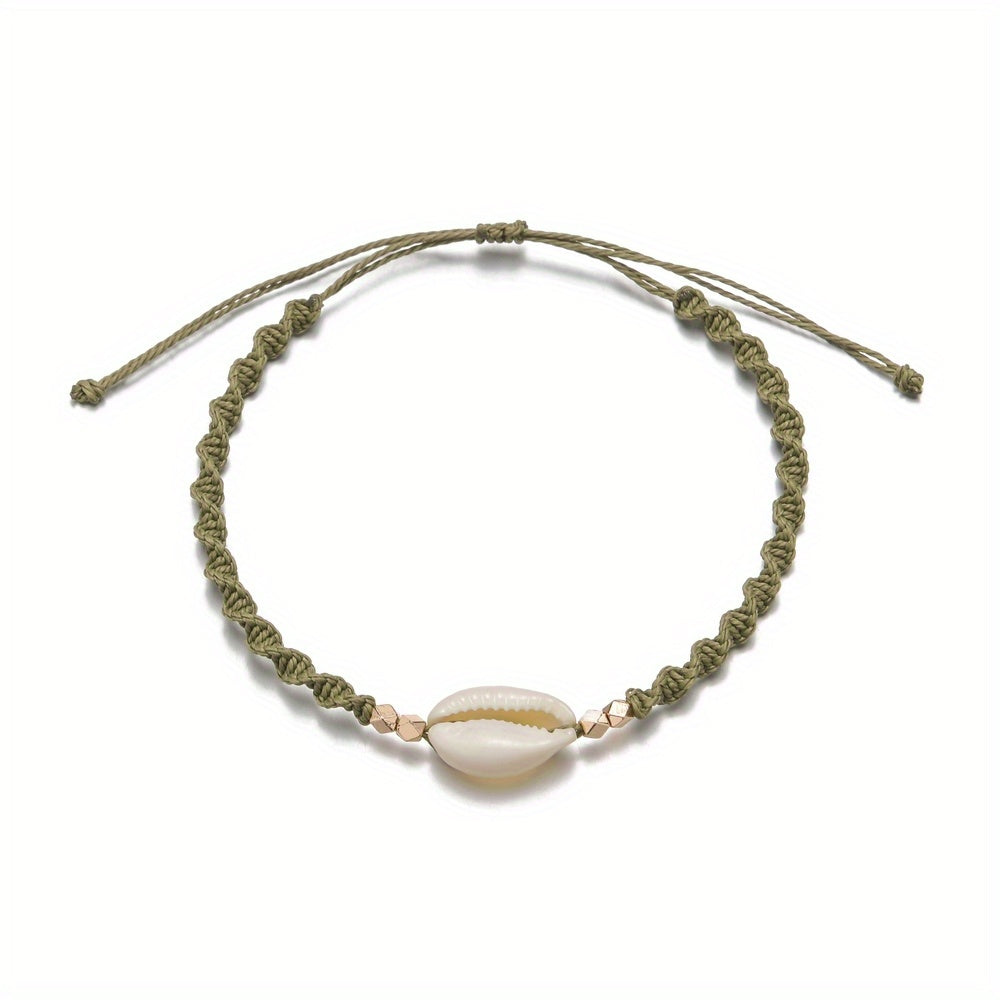 Shell Shape Beads Anklet Bracelet for Women & Girls