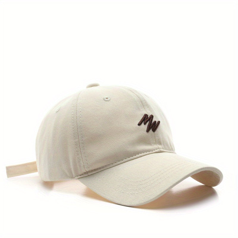 Embroidered Duck Tongue Cap Outdoor Sun Hat Baseball Cap