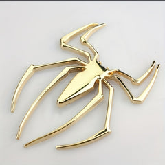 Spider Car Metal Sticker 3D Stereo Body Side Tail Motorcycle Flower