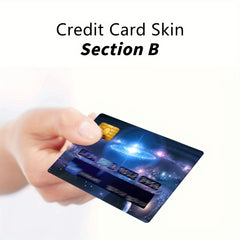 2pcs Universe Starry Sky Credit Card Sticker