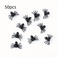 50pcs Spider Trick Toy for Halloween Decorations