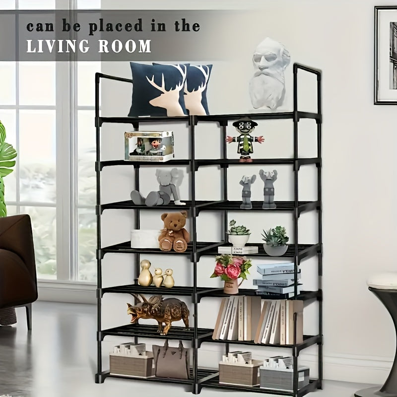 Stackable 7 Layer Shoe Rack for Home School Dorm