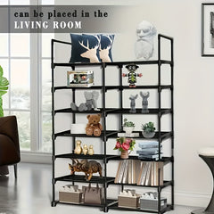 Stackable 7 Layer Shoe Rack for Home School Dorm