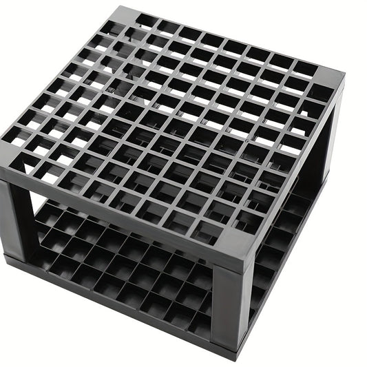 Plastic Pencil & Brush Holder Desk Support Storage Rack, 96 Holes