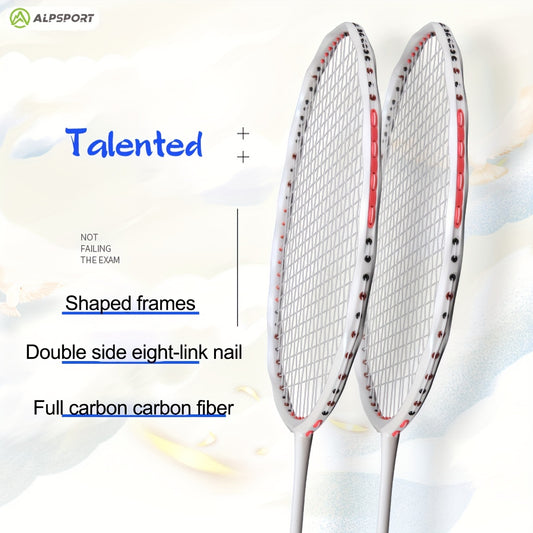 ALP V5 2Pcs 5U 75g 100% Carbon Fiber Badminton Racket Ultra Light Racket