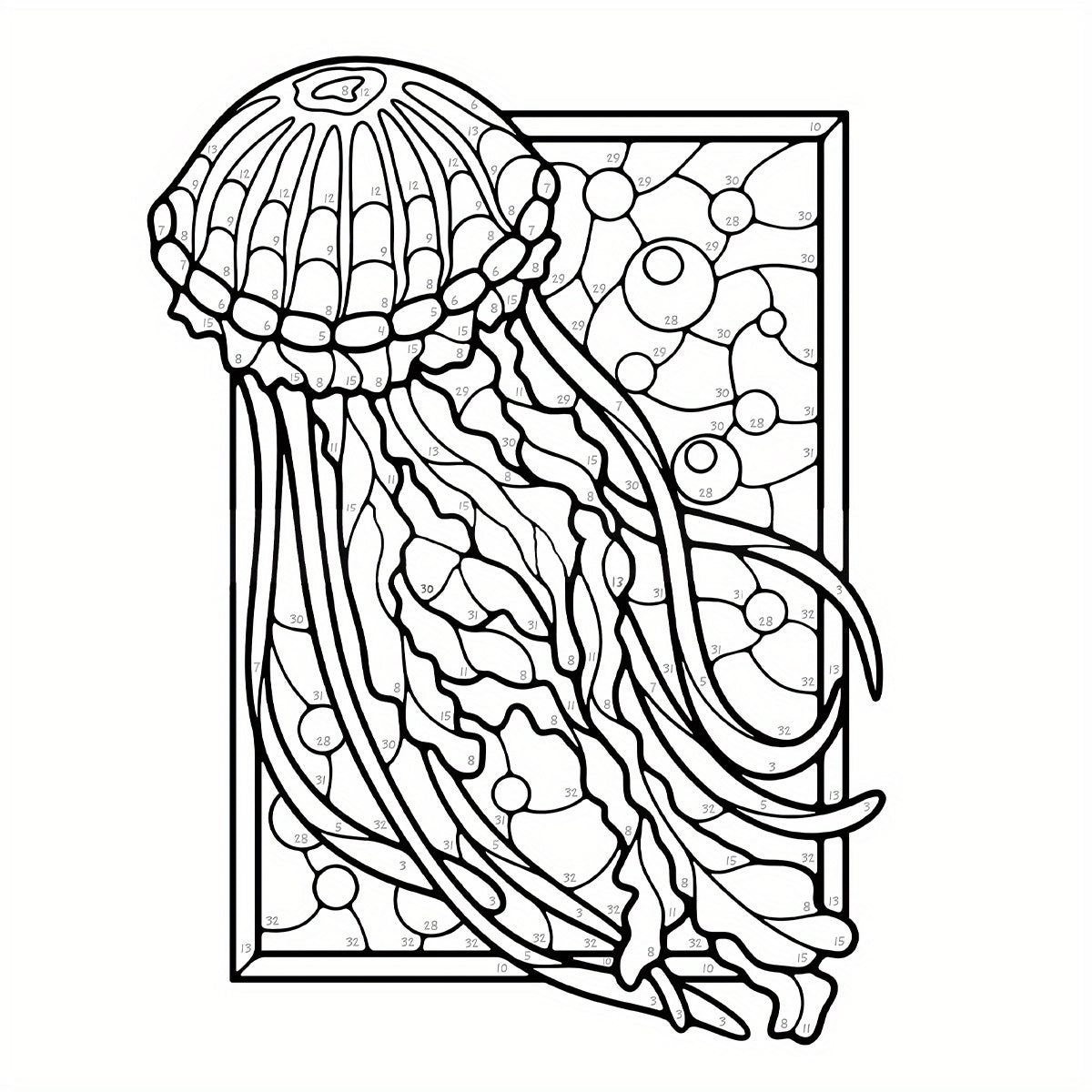 Animal Coloring Book Deluxe Edition with 22 Pages - Suitable for Adults
