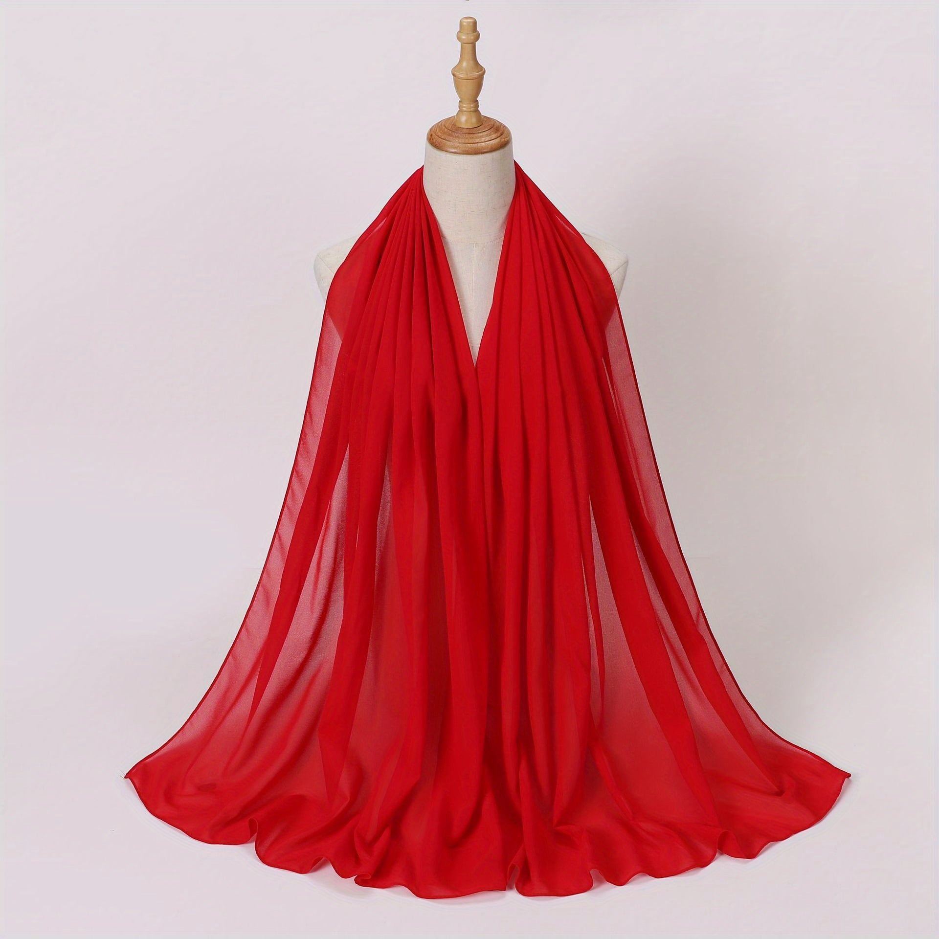 Chiffon Scarf Hijab Shawl Casual Head Wrap Turban Windproof Outdoor Travel