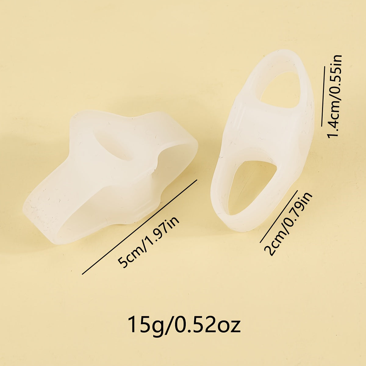Silicone Toe Separators for Overlapping Toes
