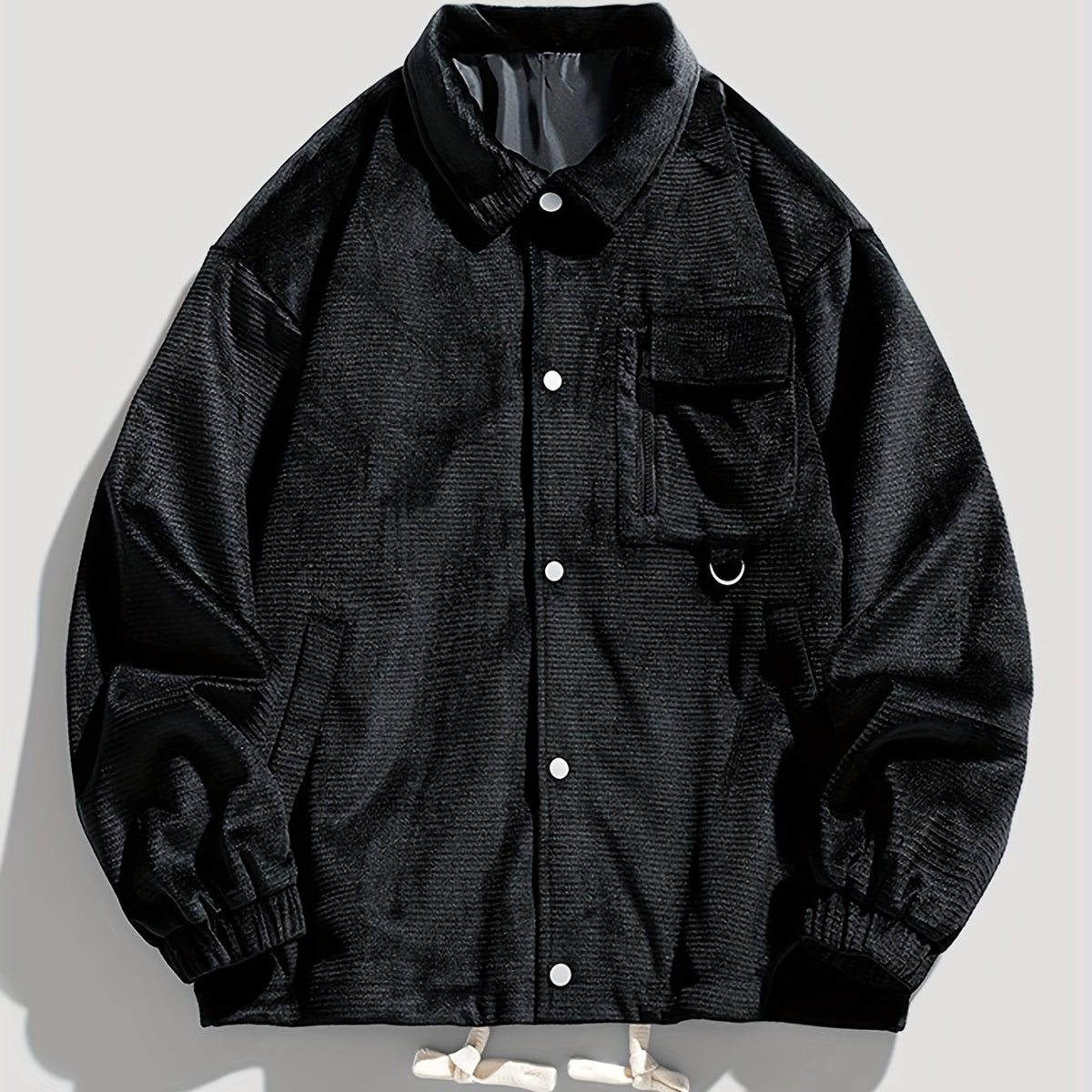 Men's Casual Lapel Button Up Jacket Coat For Spring Fall