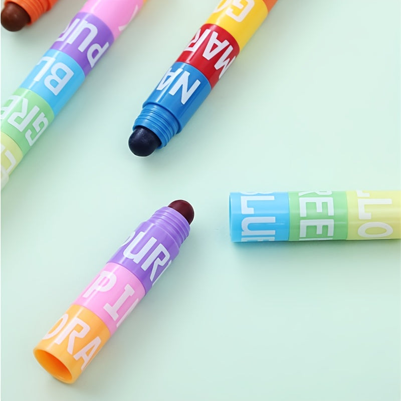 2 Sets Fluorescent Highlighter Pens 12 Set Solid Colors Card Books