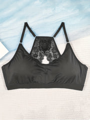 Lace Wireless Bra for Women Cut Out Design