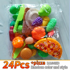 24pcs Fruit Toy Set Pretend Food Toy Basic Skill Development Tool