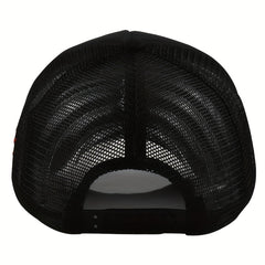 Unisex Sunshade Mesh Baseball Cap Tiger Embroidery