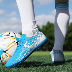 Men's Turf Football Boots Anti Skid Lace Up TF Soccer Cleats