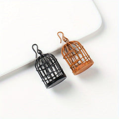 1:12 Dollhouse Iron Birdcage Hanging Ornament Micro Landscape Decoration