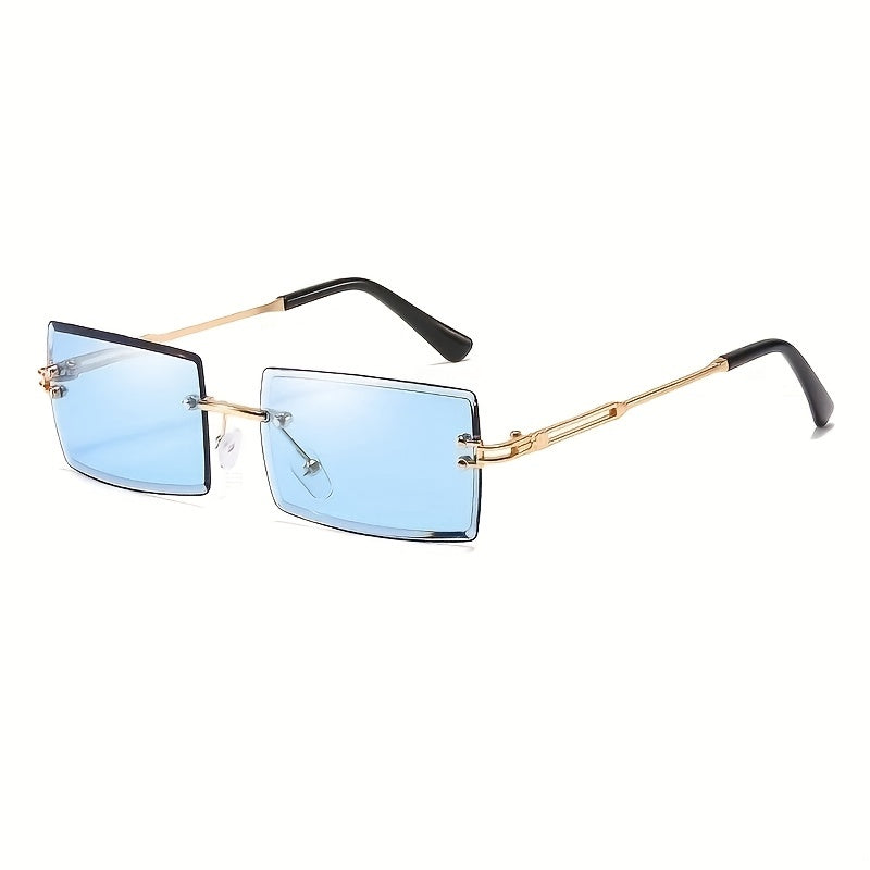 Rimless Gradient Sunglasses UV400 Beach Party Glasses