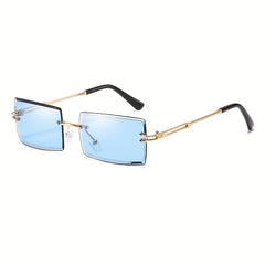Rimless Gradient Sunglasses UV400 Beach Party Glasses