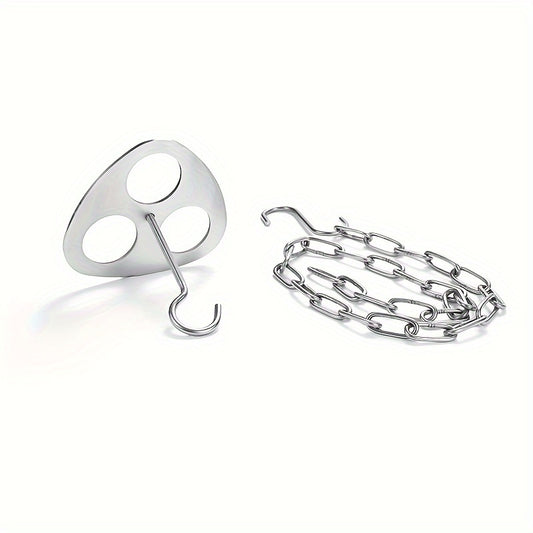 Stainless Steel Tripod Bracket Board Pot Hanger