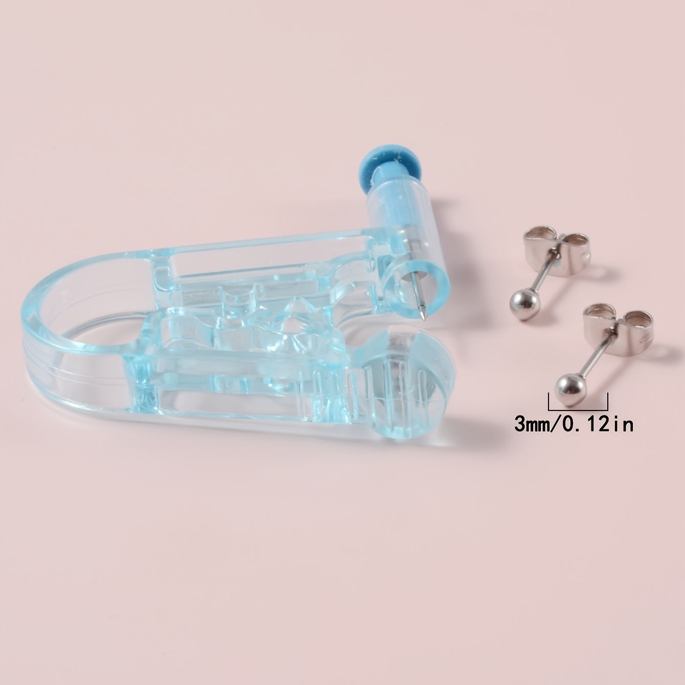 3 PCS Piercing Tool Set with Steel Ball Stud Earrings