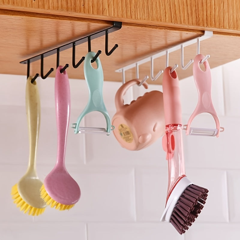 Multifunctional Kitchen Hook Under Cabinet Hanging Rack Storage Hook