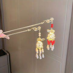 Luminous Rabbit Light Pendant Hairpin Chinese Style Hair Stick