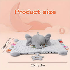 Elephant Safety Blanket for Babies Snuggle Toy 0-3 Years Old