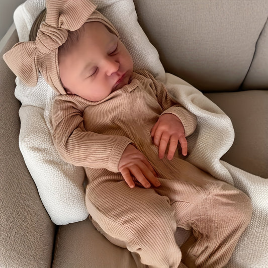 Handcrafted 48 Lifelike Youngsters Doll with Hand Painted Hair
