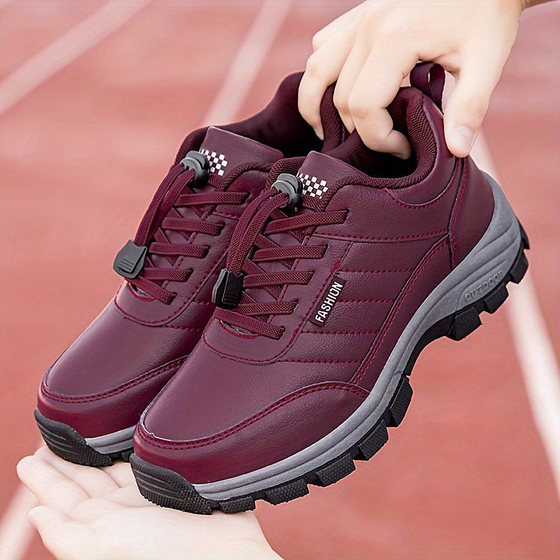 Women's Non Slip Winter Ankle Shoes Thickened Travel Comfortable