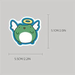 Frog Doodle Stickers for Motorcycle Luggage Waterproof Stickers
